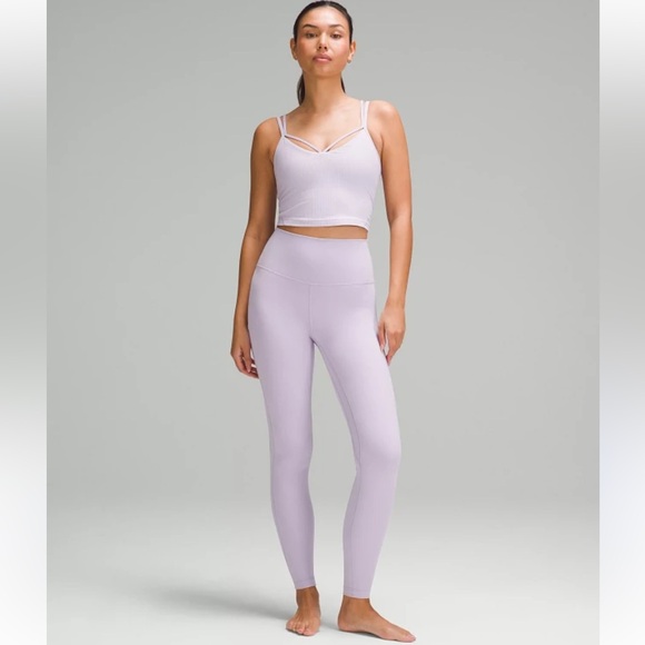 Lululemon Align Strappy Ribbed Tank Top Lavender - Picture 4 of 5